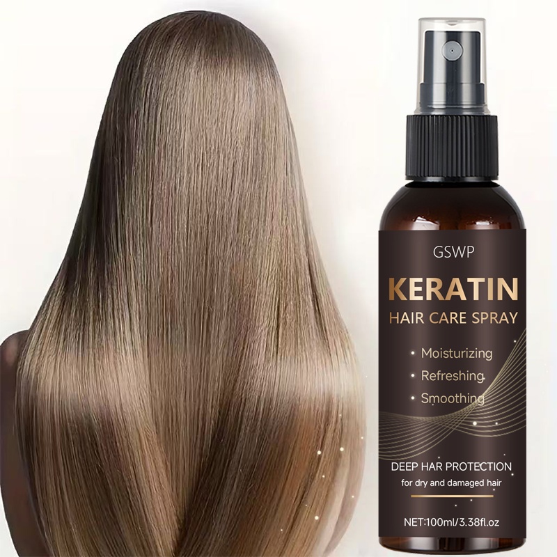 Heat Protectant Spray - Semprotan Perawatan Rambut Keratin GSWP, Cepat