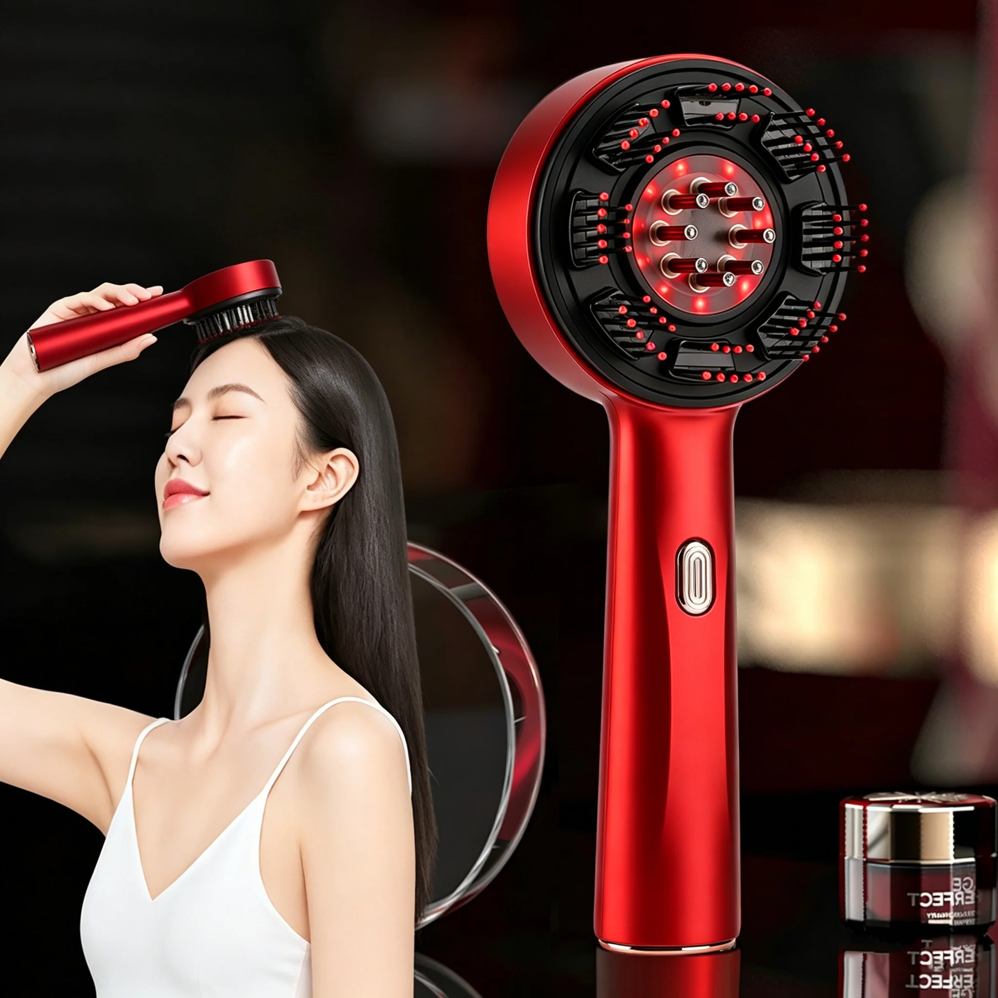 Hair Growth Serum Oil - Sisir Pijat Elektrik Portabel, Sisir Folikel