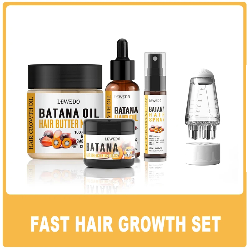 Hair Care Essence Oil Spray - LEWEDO Batana Oil Hair Growth Kit
