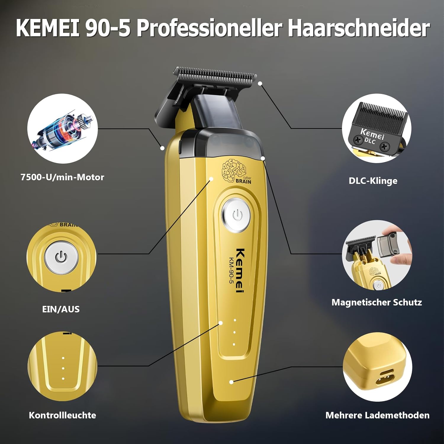 Pemangkas Rambut Pria KEMEI, A - Hair Care Kit ulasan dan harga