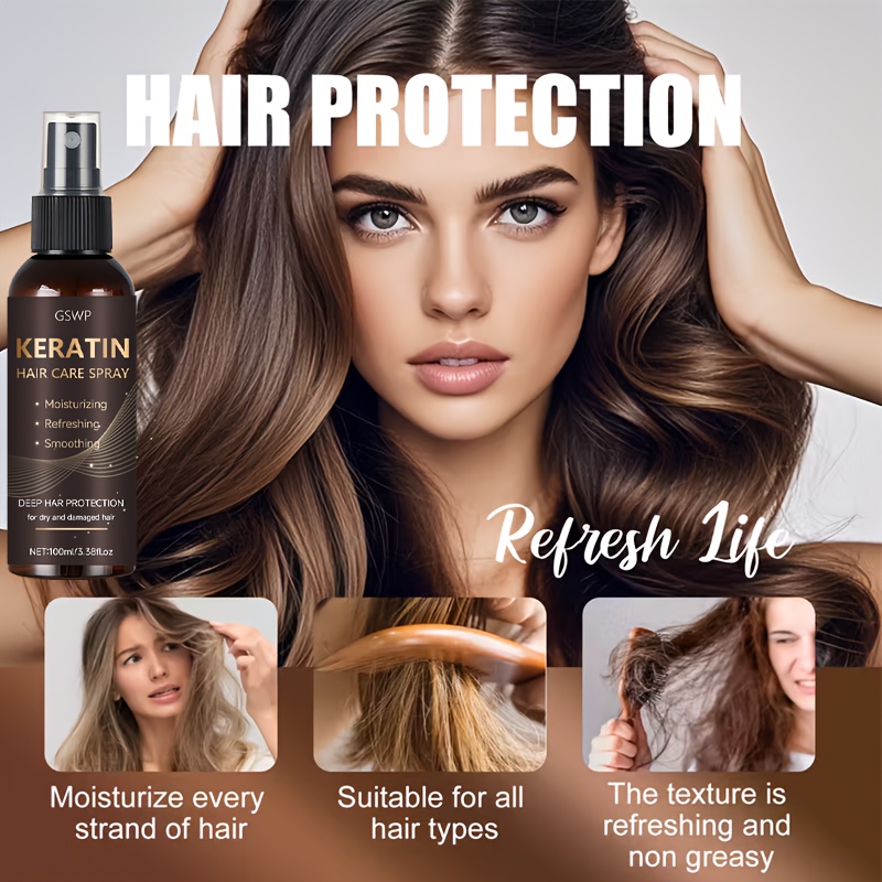 Semprotan Perawatan Rambut Ker - Heat Protectant Spray ulasan dan harga