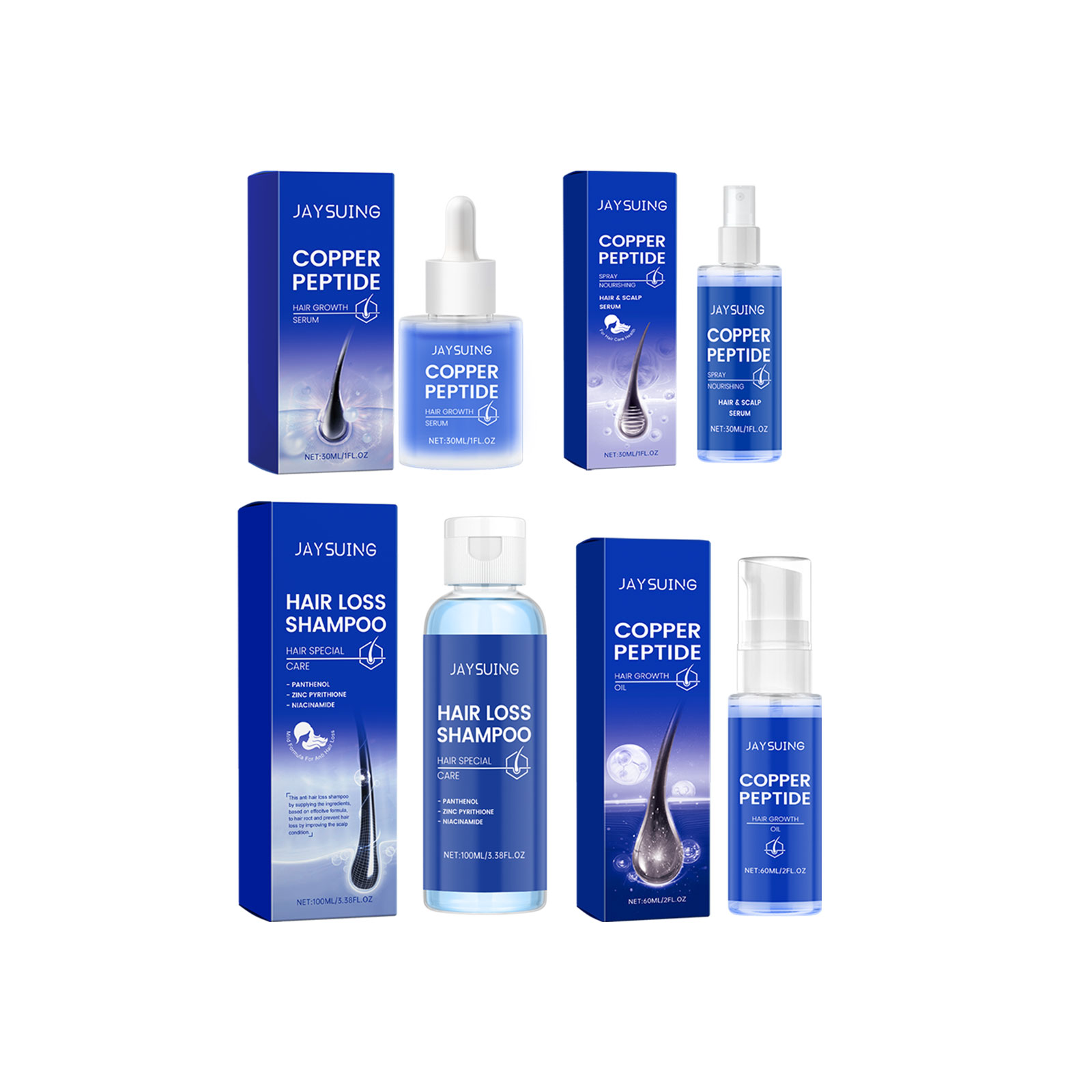 Sampo Peptida tembaga Serum pe - Hair Care Essence Oil Spray ulasan dan harga