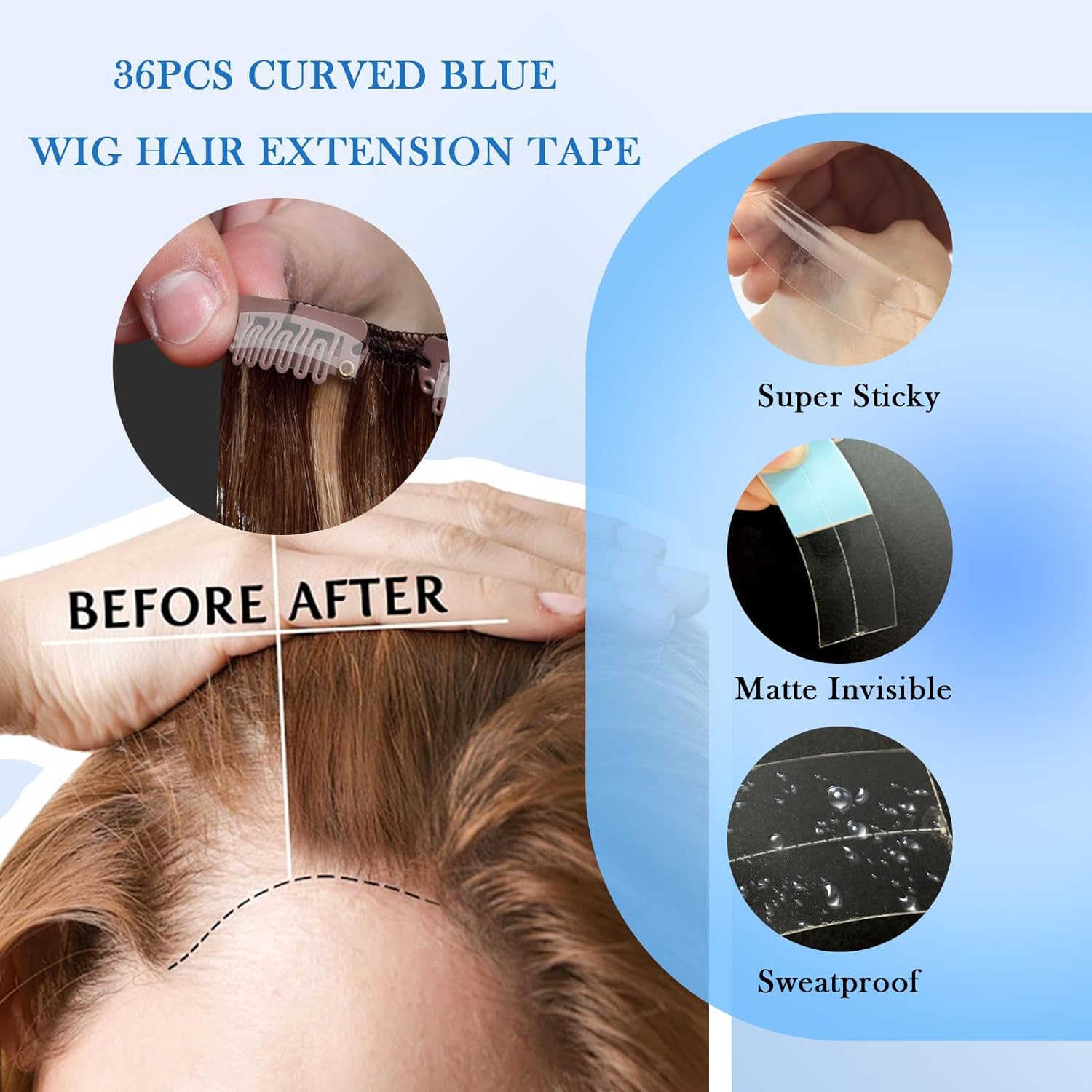 36 Buah/Lot Pita Rambut Tahan  - Hair Care Kit ulasan dan harga
