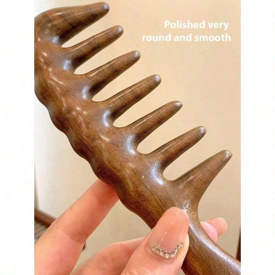 Sisir Kayu Cendana Alami Bergi - Hair Care Wavy Hair ulasan dan harga