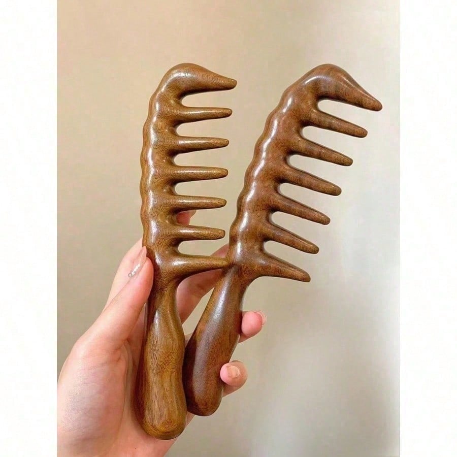 Sisir Kayu Cendana Alami Bergi - Hair Care Wavy Hair ulasan dan harga