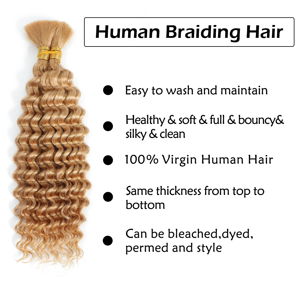 Bundel rambut kepang manusia 2 - Hair Care Wavy Hair ulasan dan harga