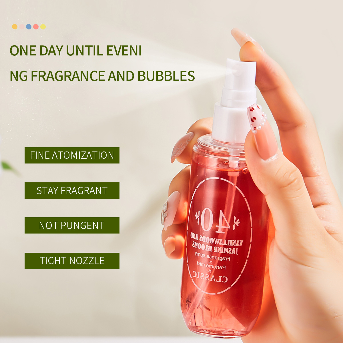 Parfum Mist Body Spray 5 Aroma - Hair Care Spray ulasan dan harga