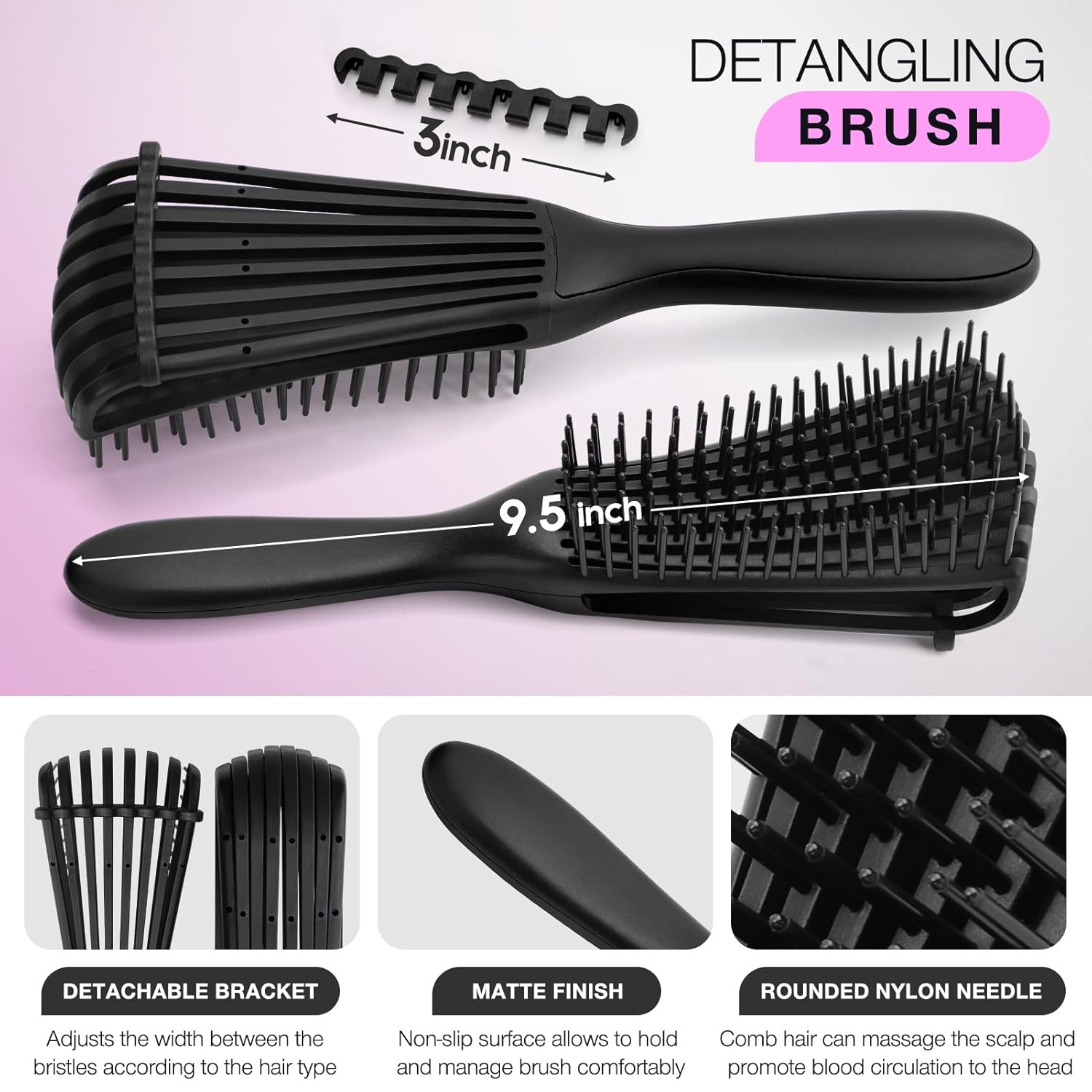 Set Sikat Rambut Anti Kusut de - Hair Care Wavy Hair ulasan dan harga